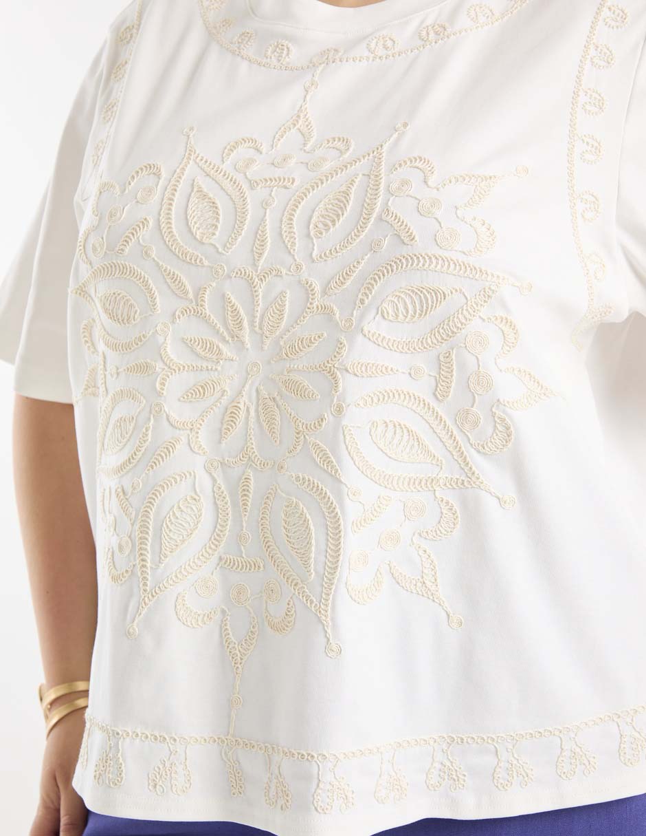 Blusa manga al codo para mujer 5