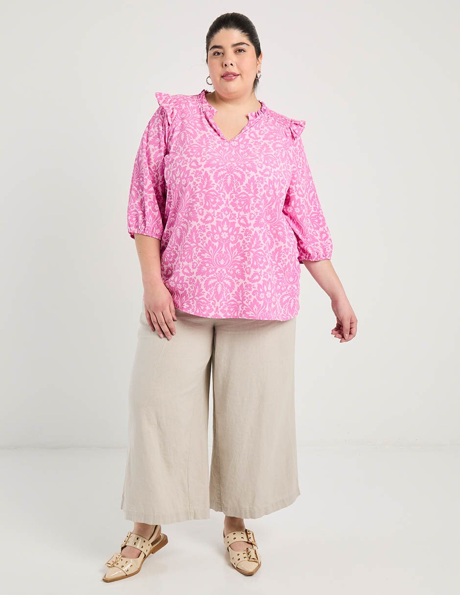 Blusa Weekend Plus manga 3/4 para mujer 2