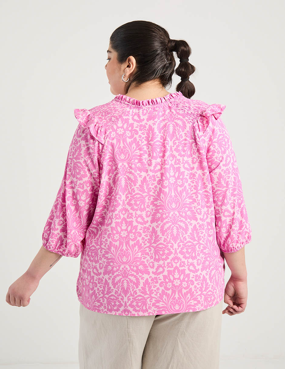 Blusa Weekend Plus manga 3/4 para mujer 6
