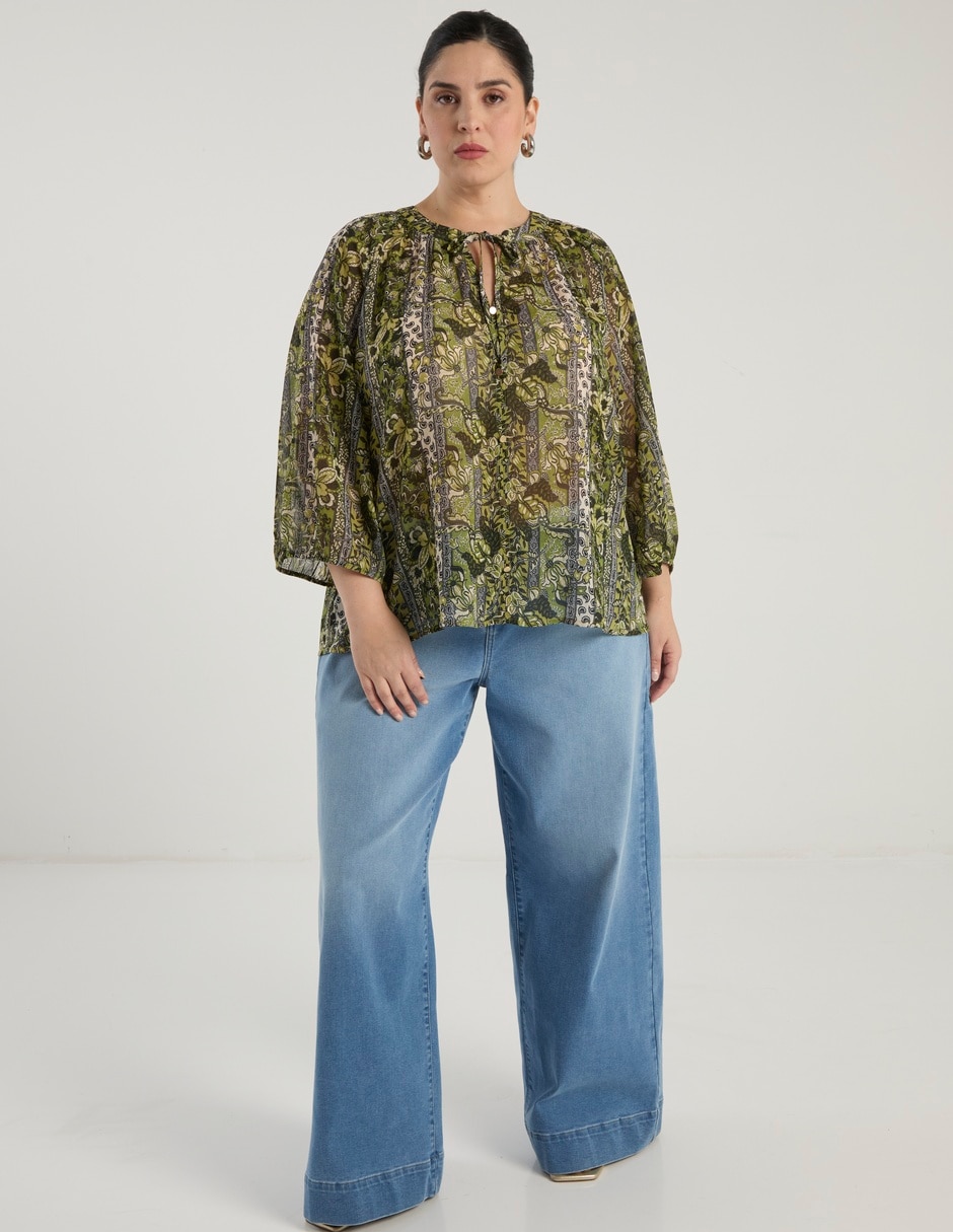 Blusa manga 3/4 para mujer 2