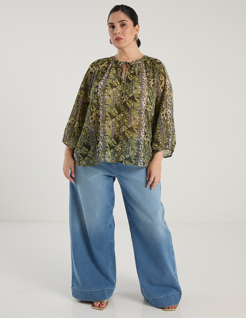 Blusa manga 3/4 para mujer 3