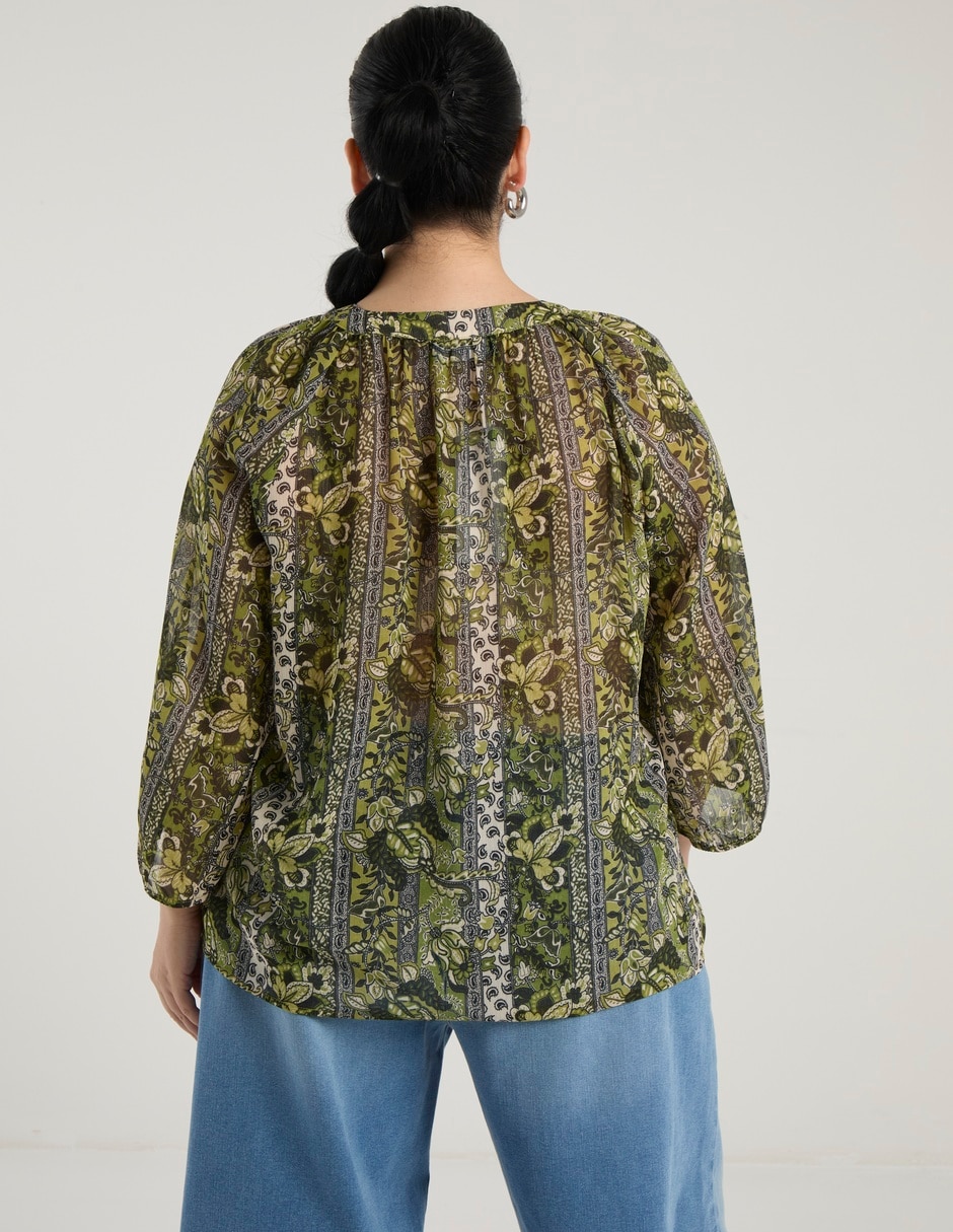 Blusa manga 3/4 para mujer 6