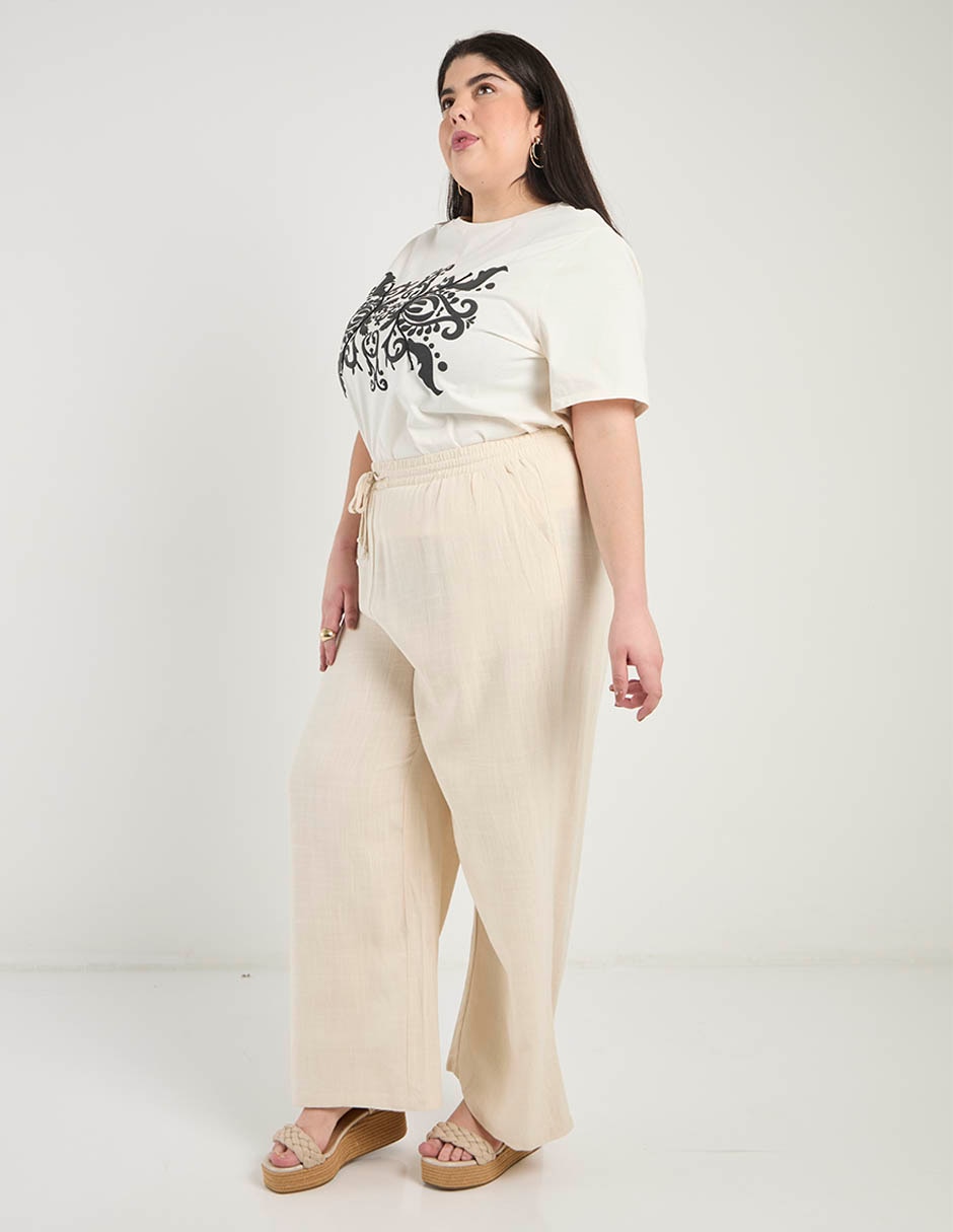 Playera manga corta cuello redondo para mujer 2