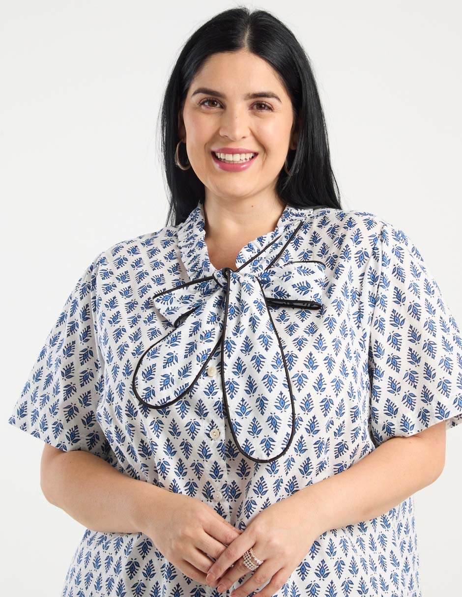 Blusa manga corta para mujer 4