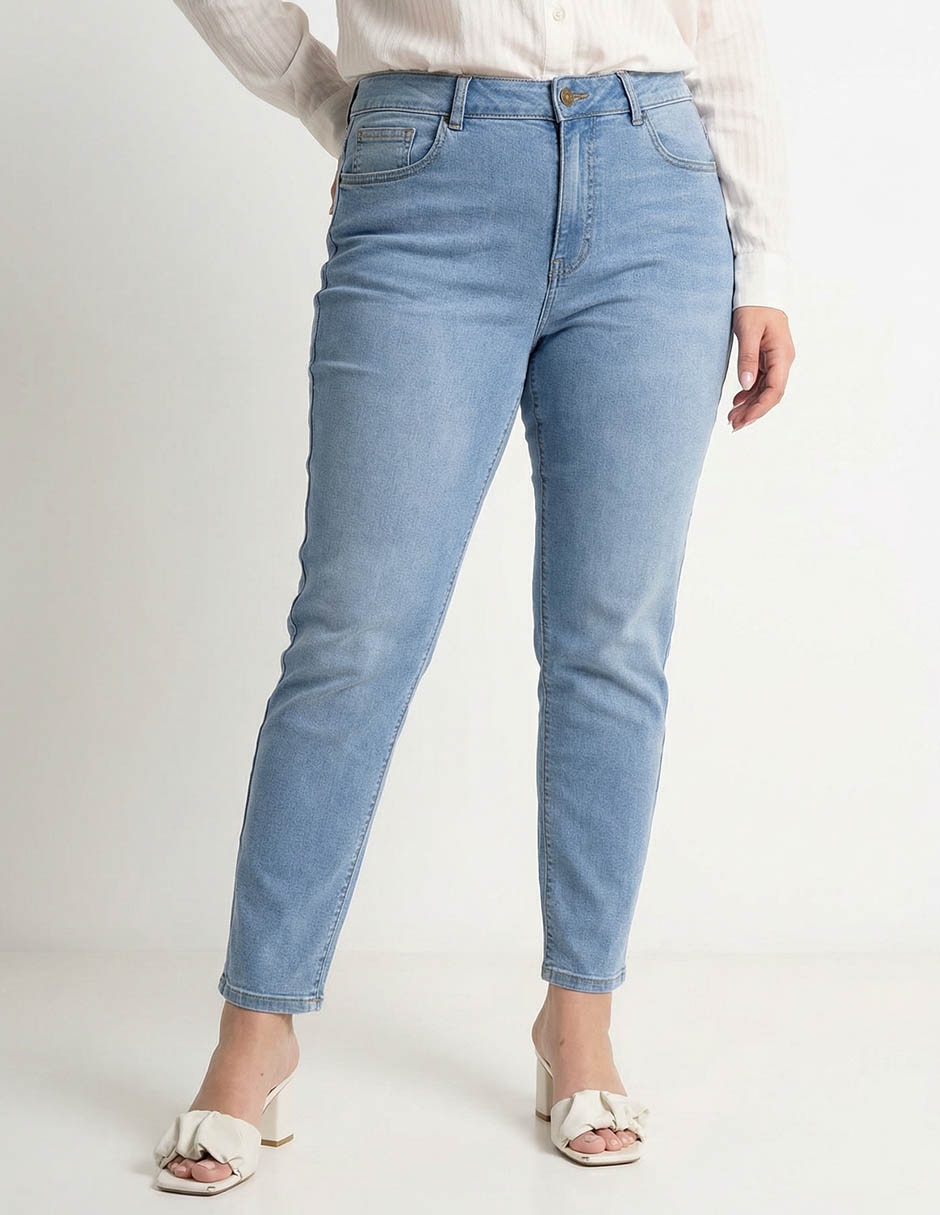 Jeans straight cintura media para mujer Jeans straight cintura media para mujer