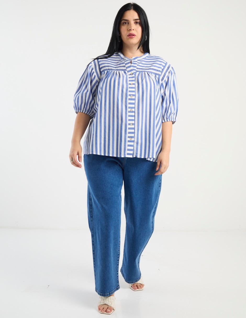 Blusa manga al codo para mujer 3