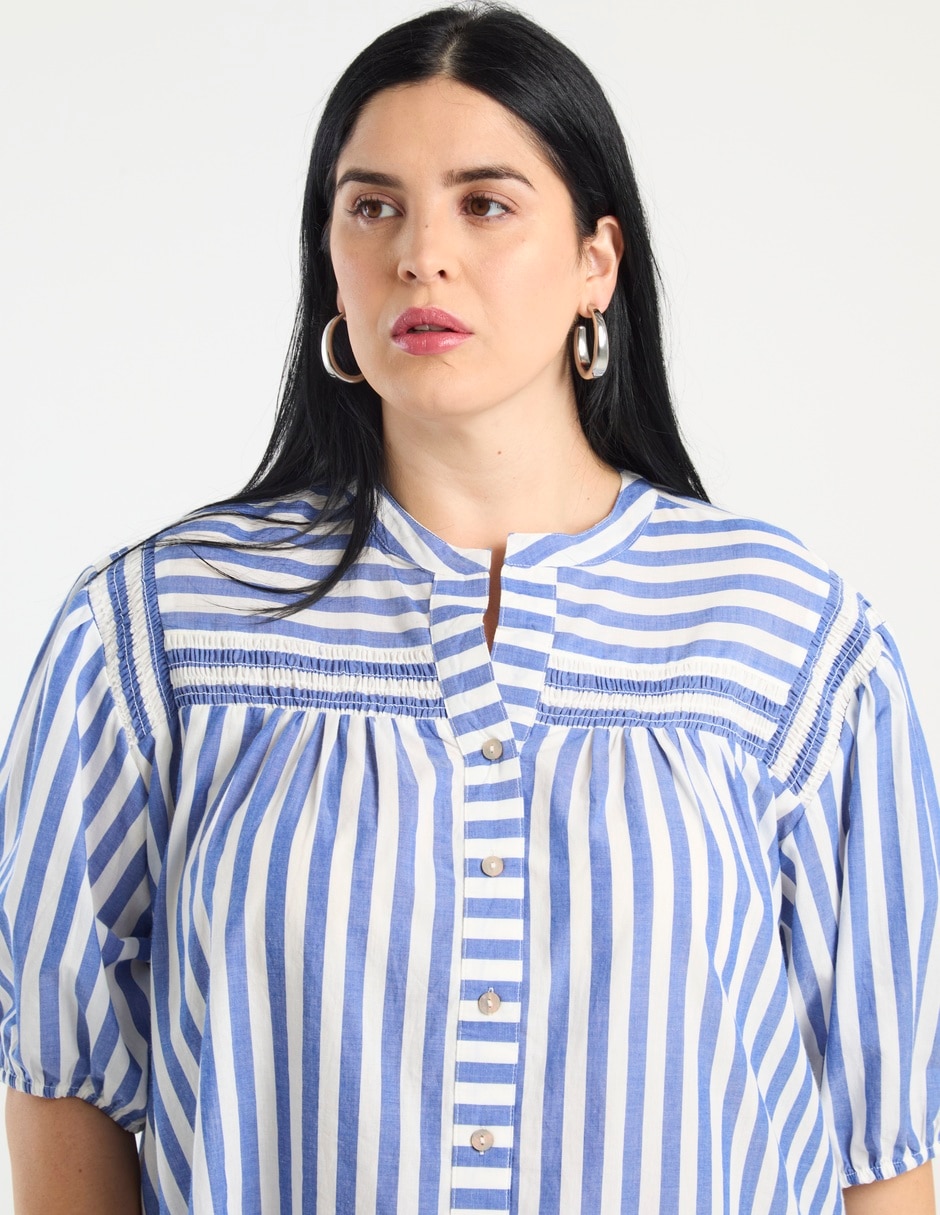 Blusa manga al codo para mujer 4