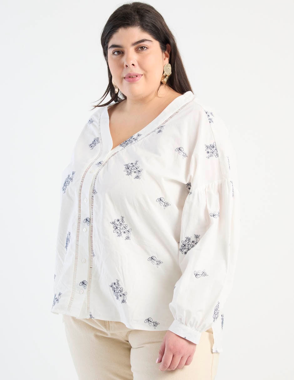 Blusa manga larga para mujer 5