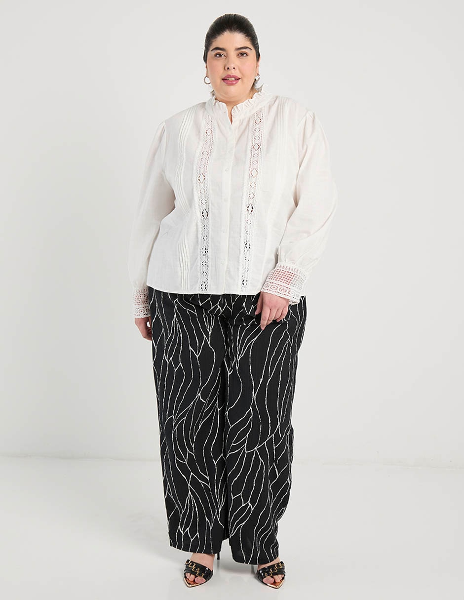 Blusa Weekend Plus manga larga para mujer 2