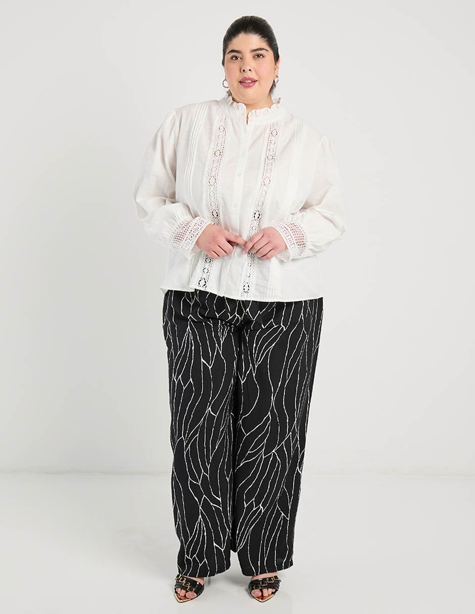 Blusa Weekend Plus manga larga para mujer 3
