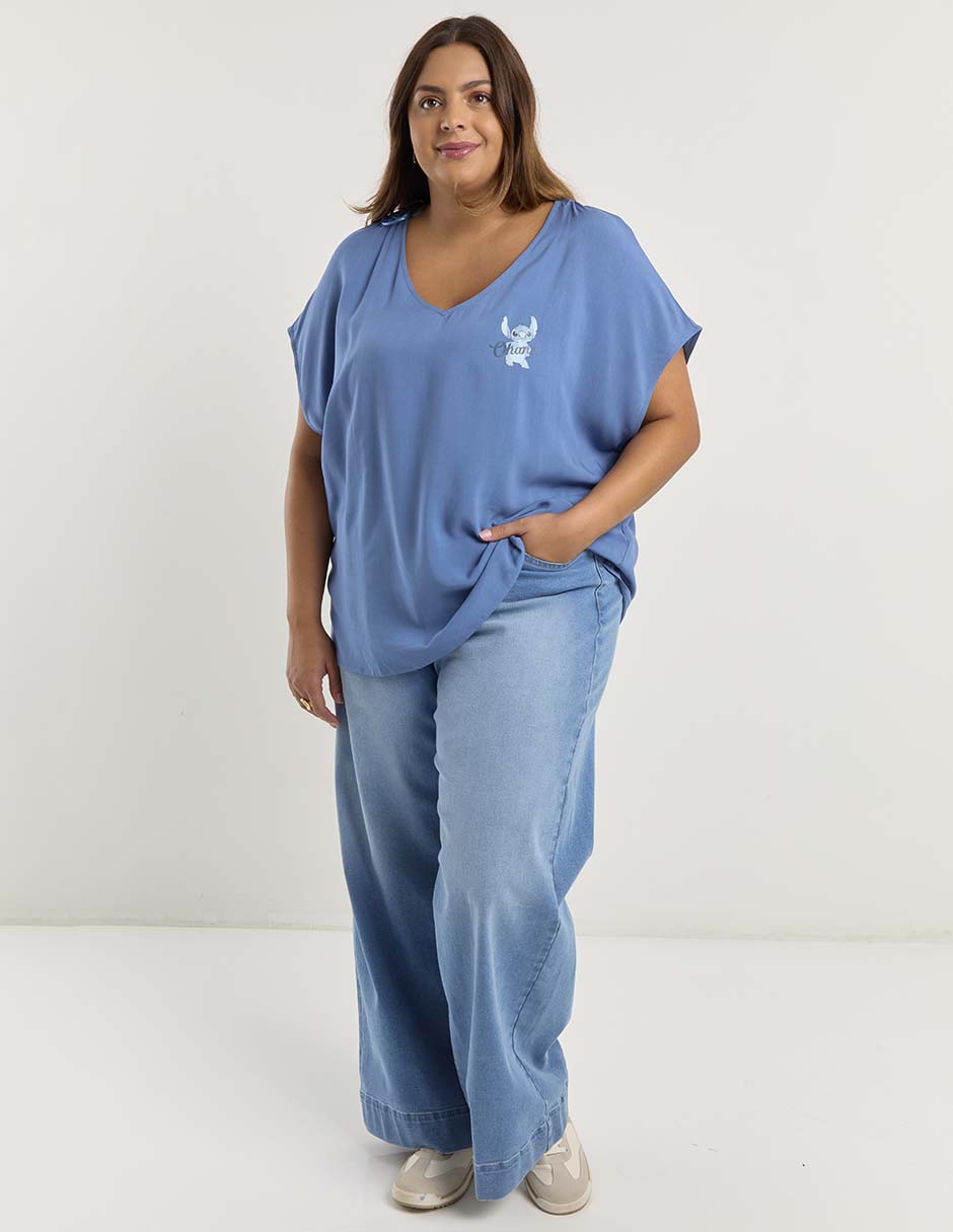 Blusa manga corta para mujer 3