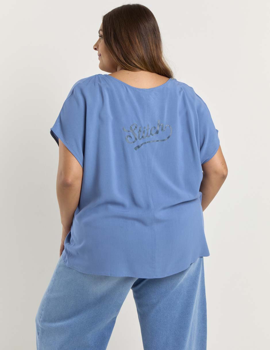 Blusa manga corta para mujer 6