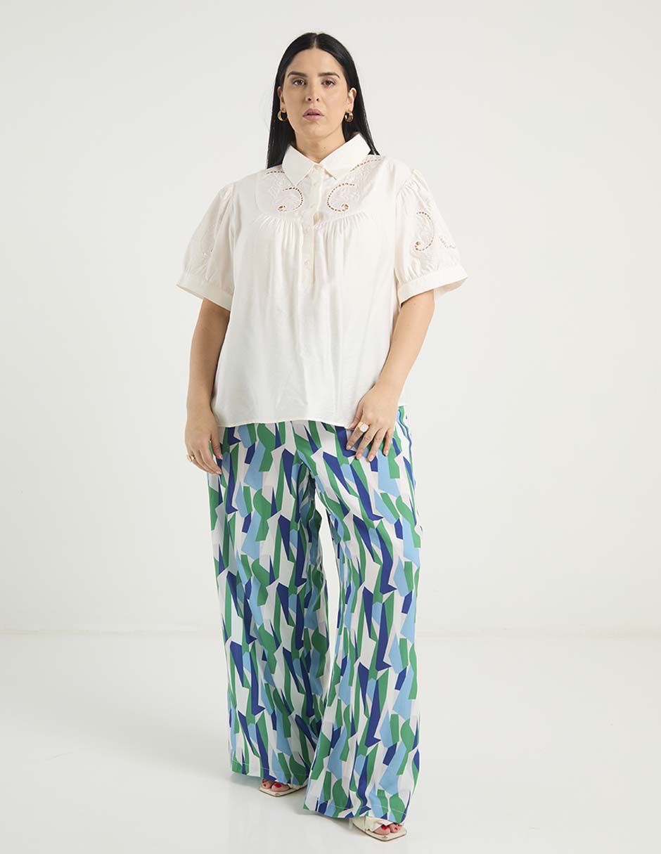 Blusa manga corta para mujer 2