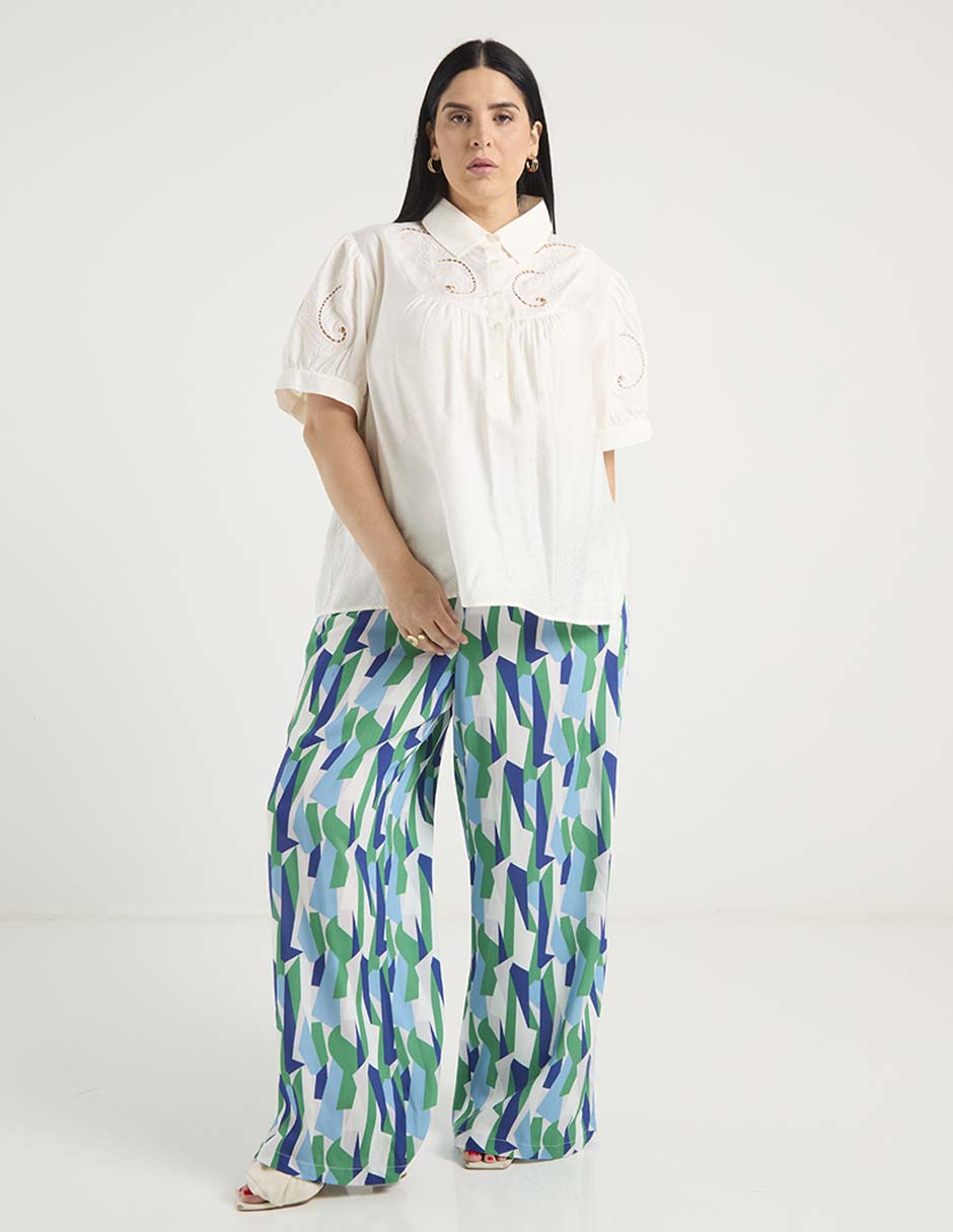 Blusa manga corta para mujer 3