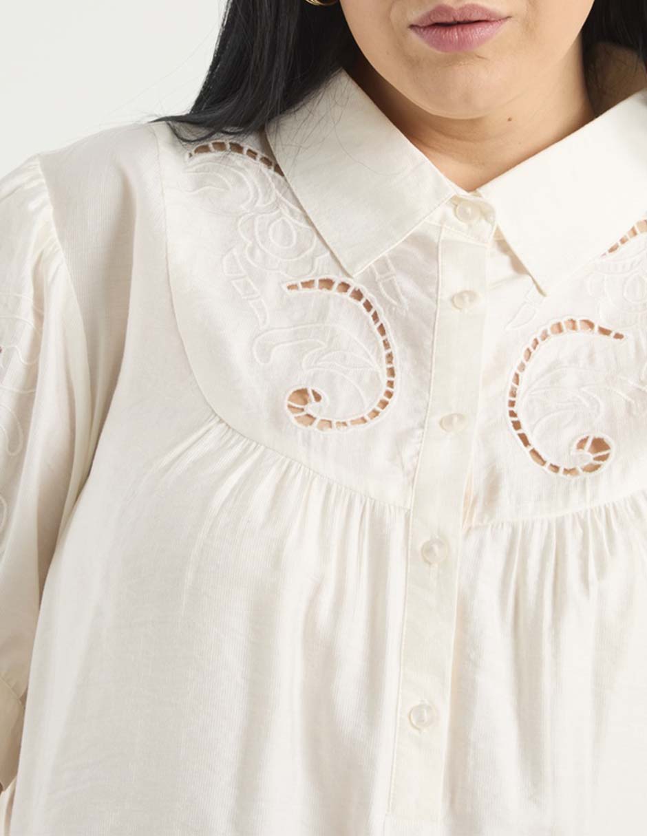 Blusa manga corta para mujer 4