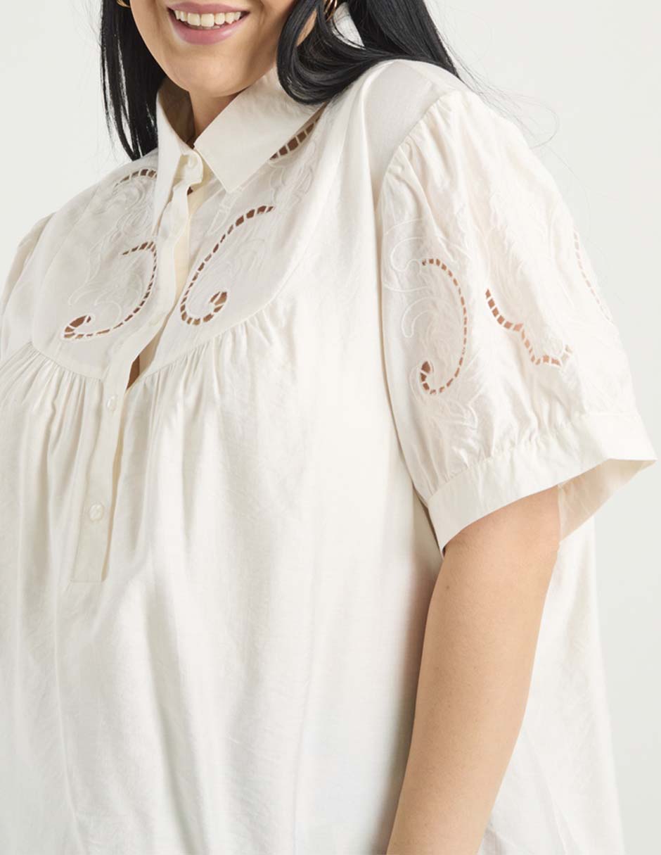 Blusa manga corta para mujer 5