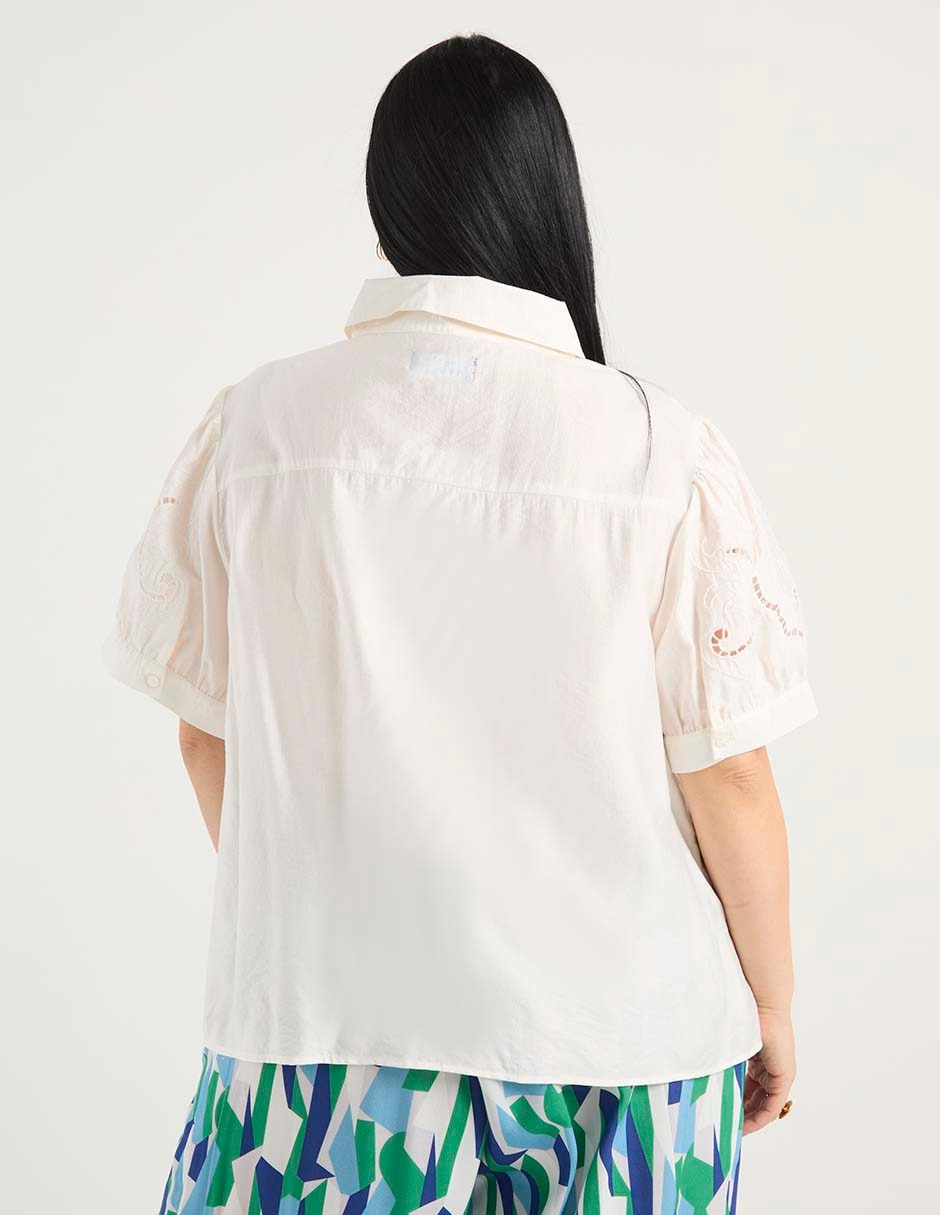 Blusa manga corta para mujer 6