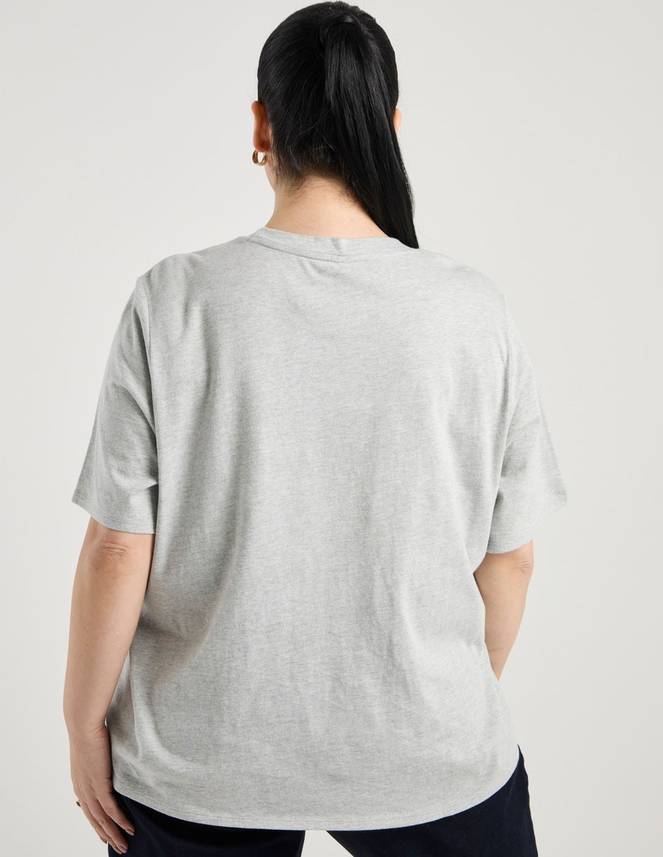 Playera manga al codo Mickey Mouse cuello redondo para mujer 6