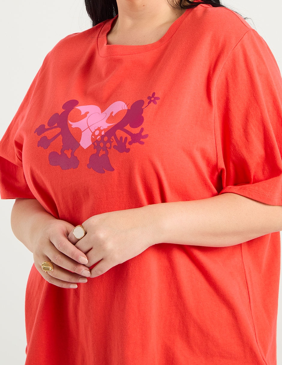 Playera manga corta cuello redondo para mujer 5