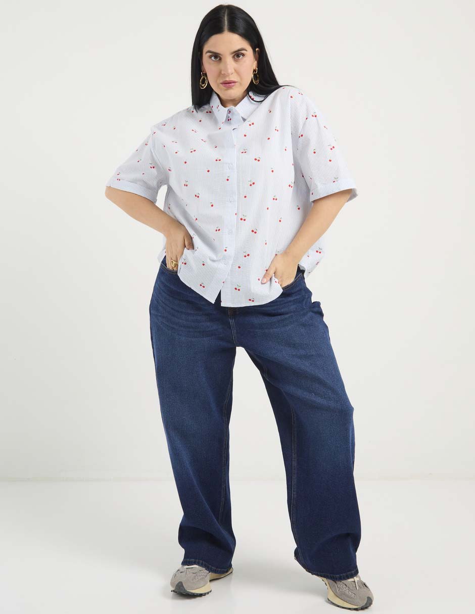 Jeans wide leg para mujer 2