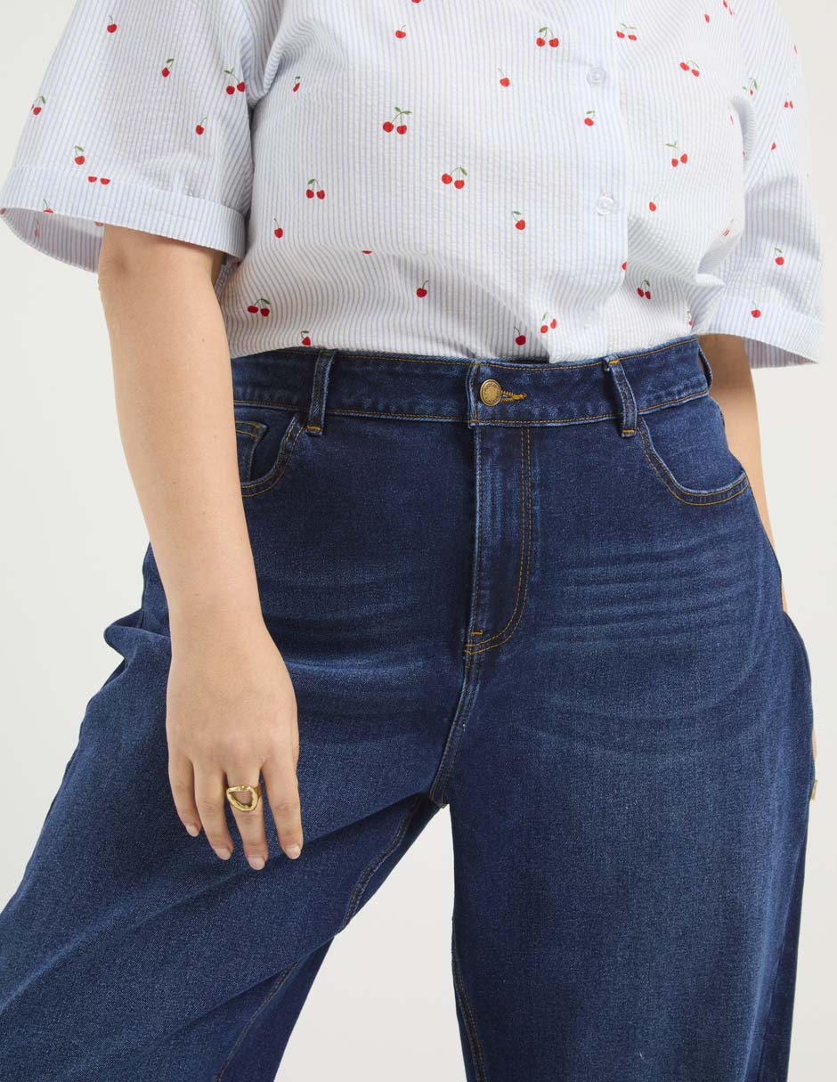Jeans wide leg para mujer 4