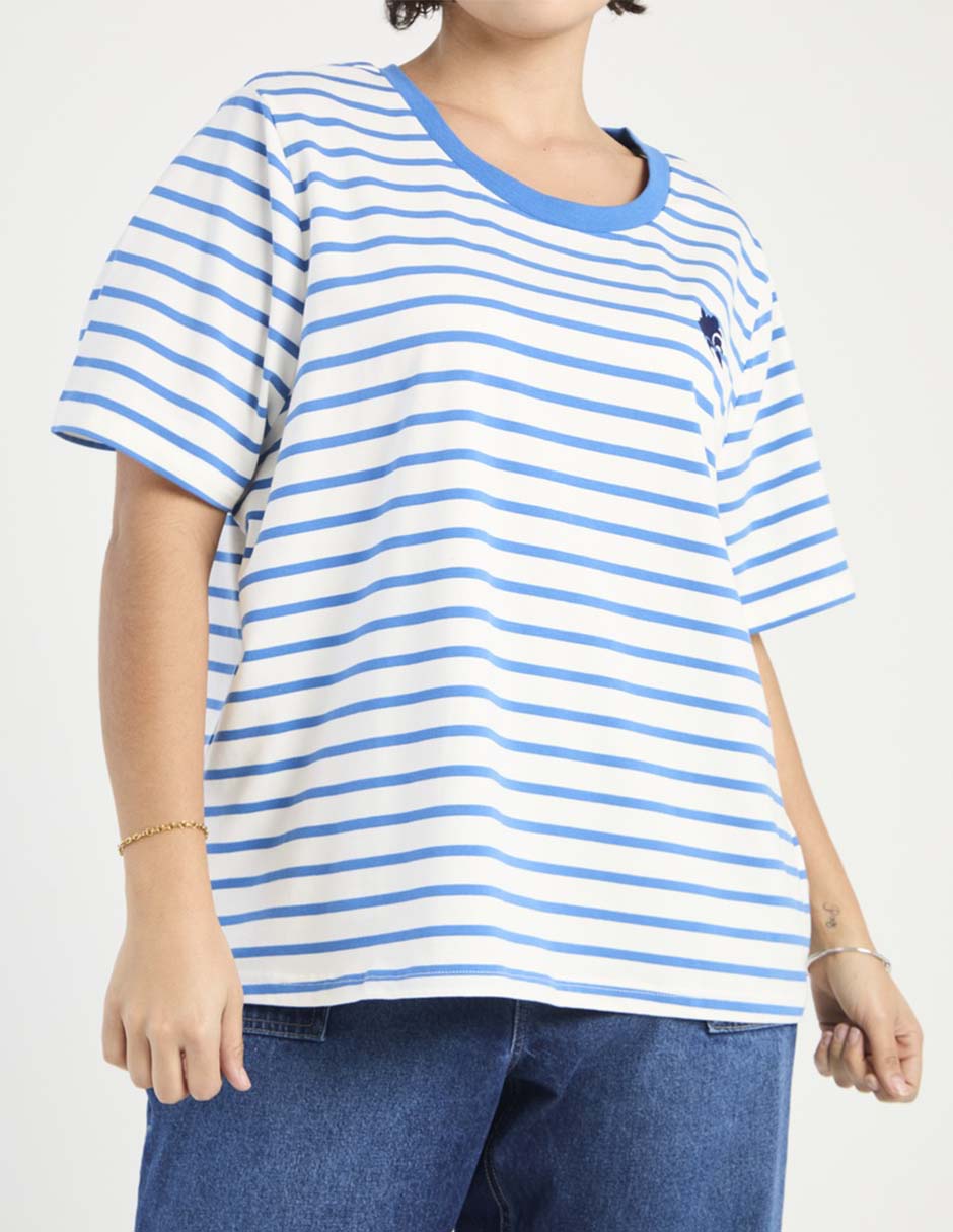 Playera manga corta Weekend Plus cuello redondo para mujer