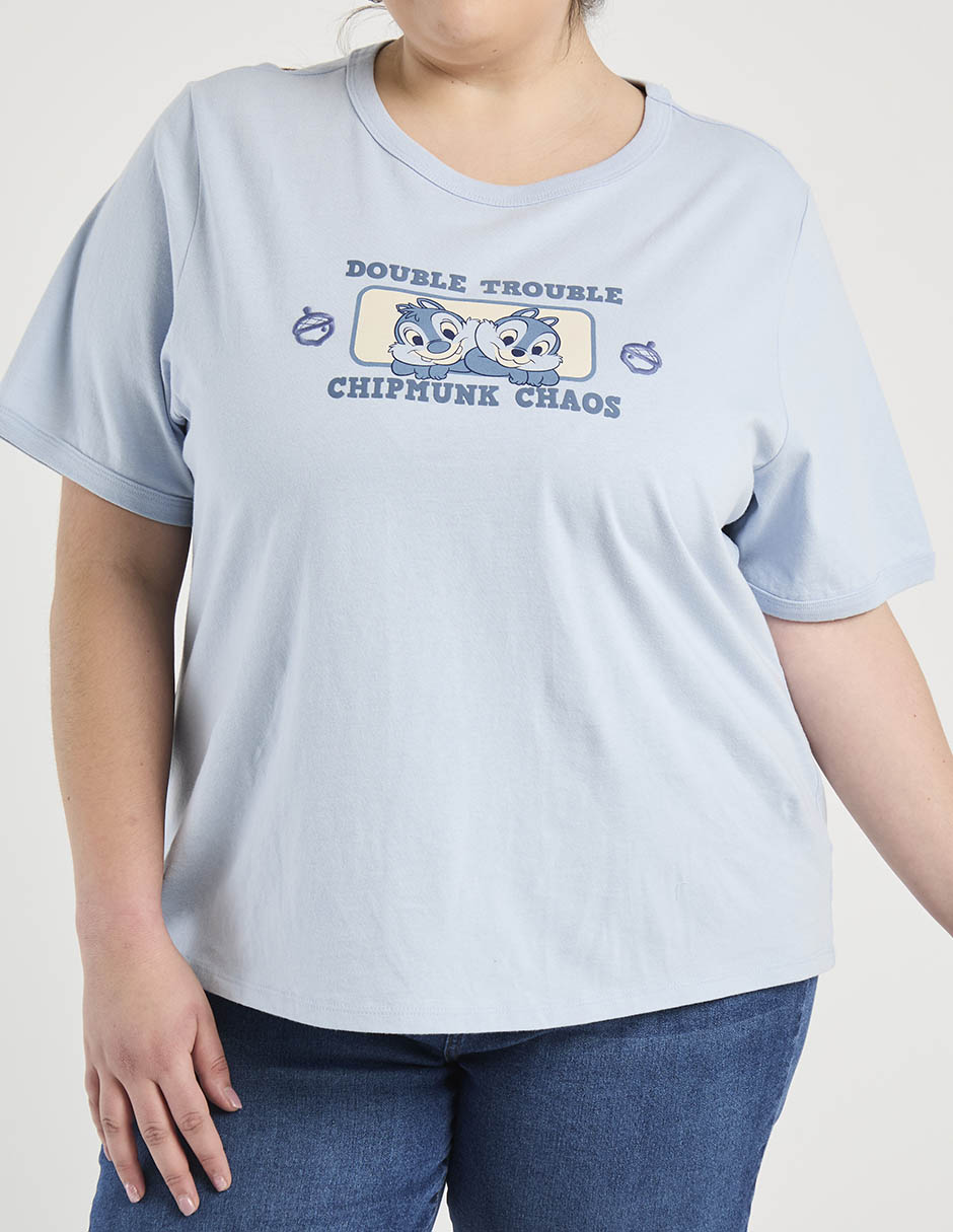 Playera manga corta cuello redondo para mujer 5