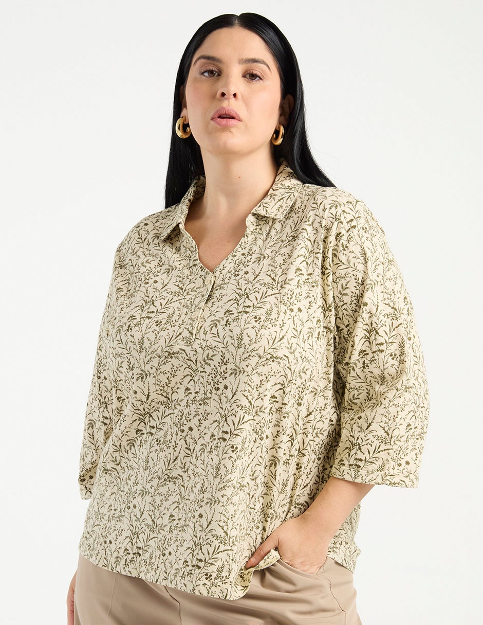 Blusa manga 3/4 para mujer 2