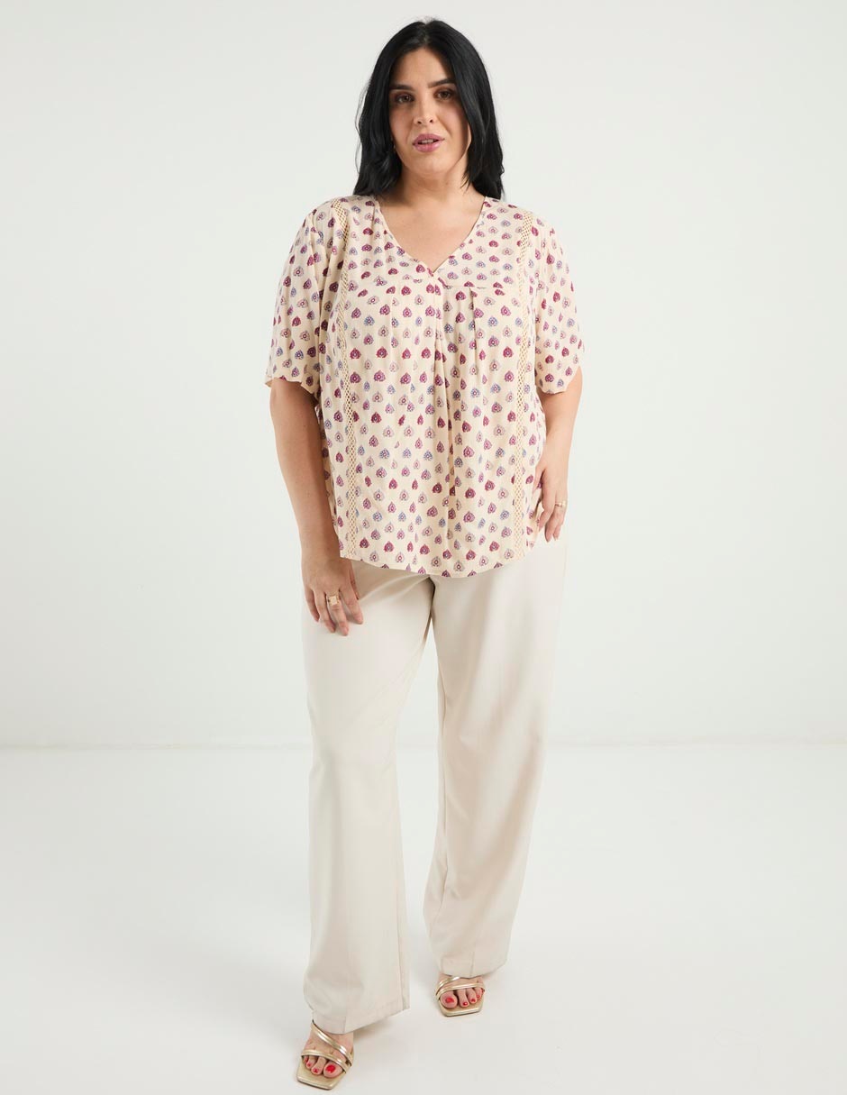 Blusa manga corta para mujer 3