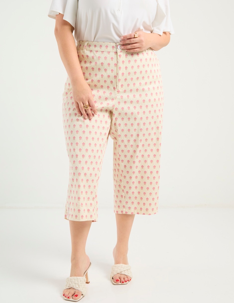 Pantalón capri regular para mujer Pantalón capri regular para mujer