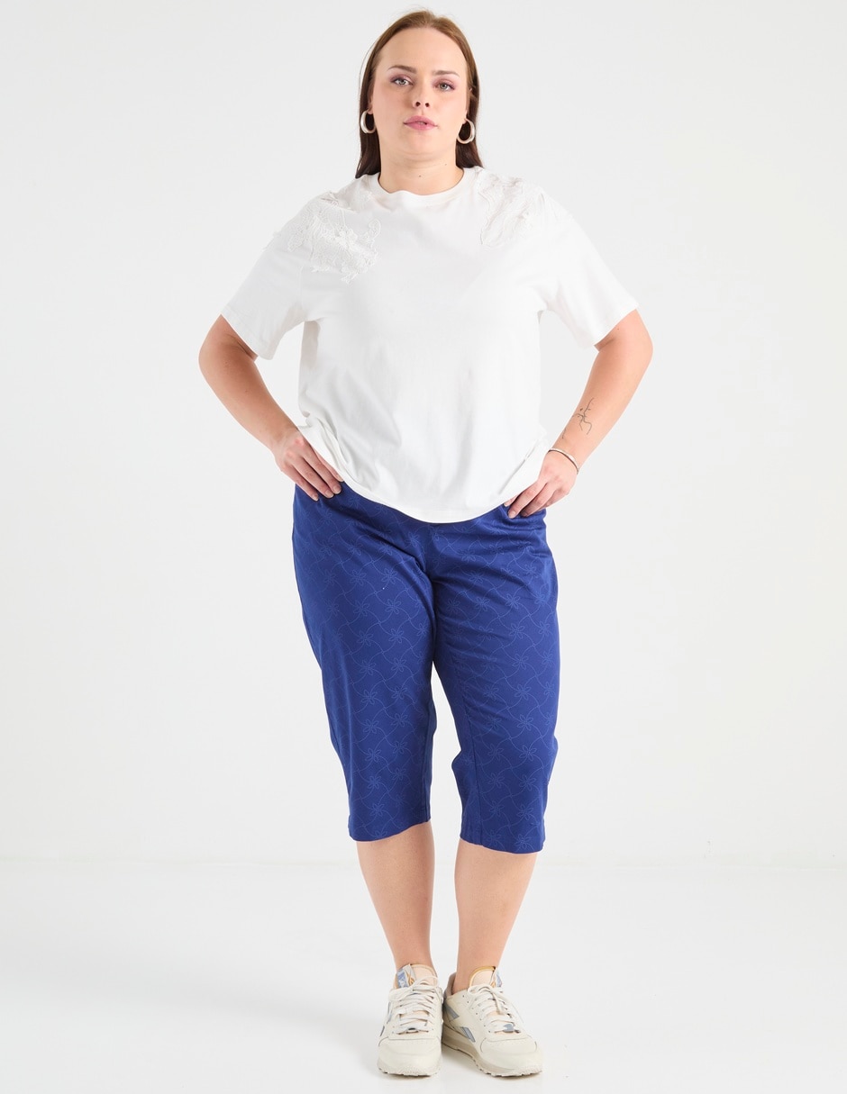Pantalón capri regular para mujer 3