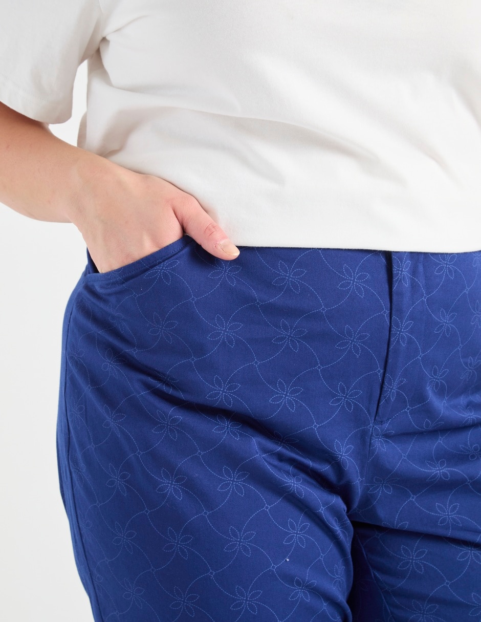 Pantalón capri regular para mujer 4