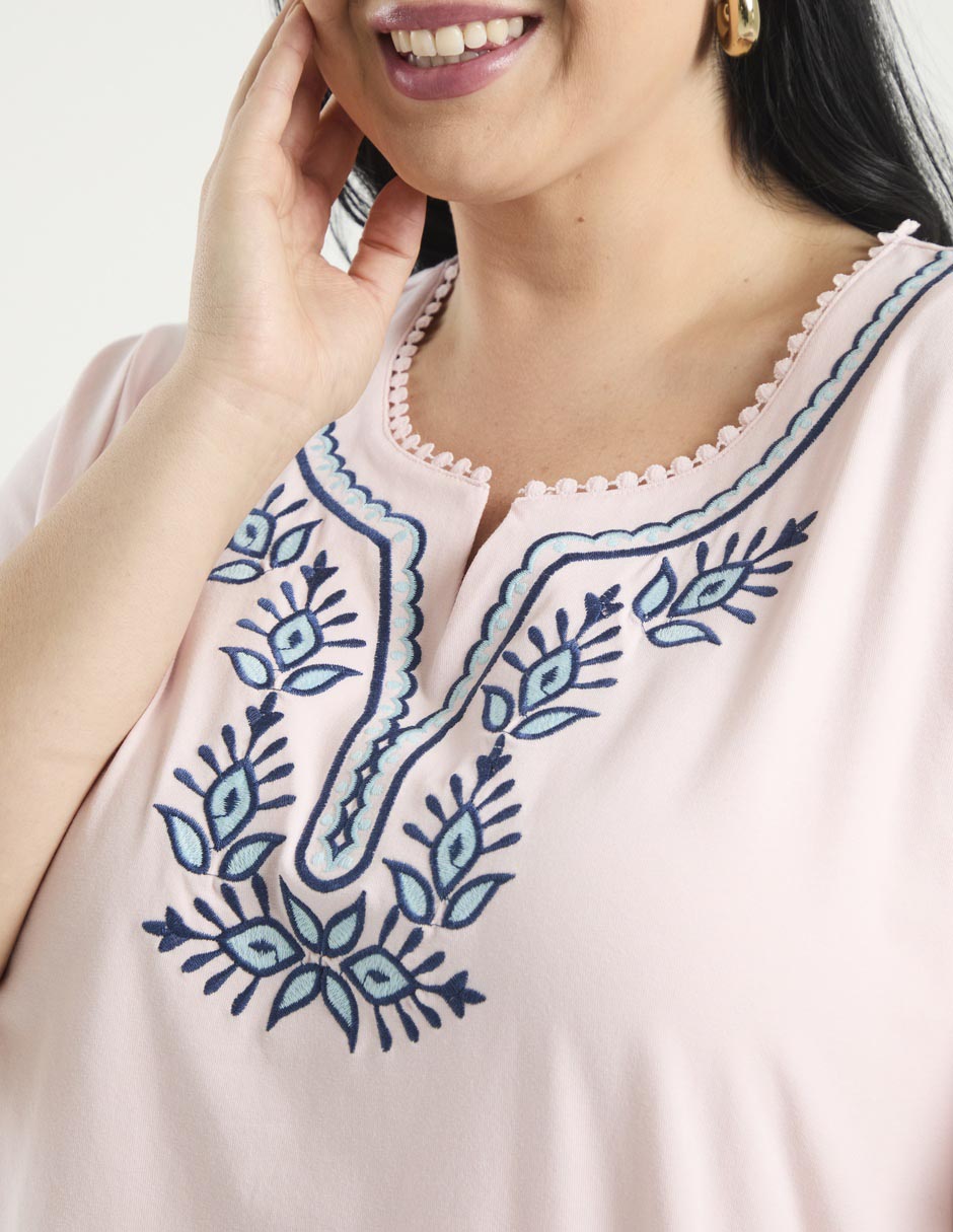 Blusa manga al codo para mujer 4