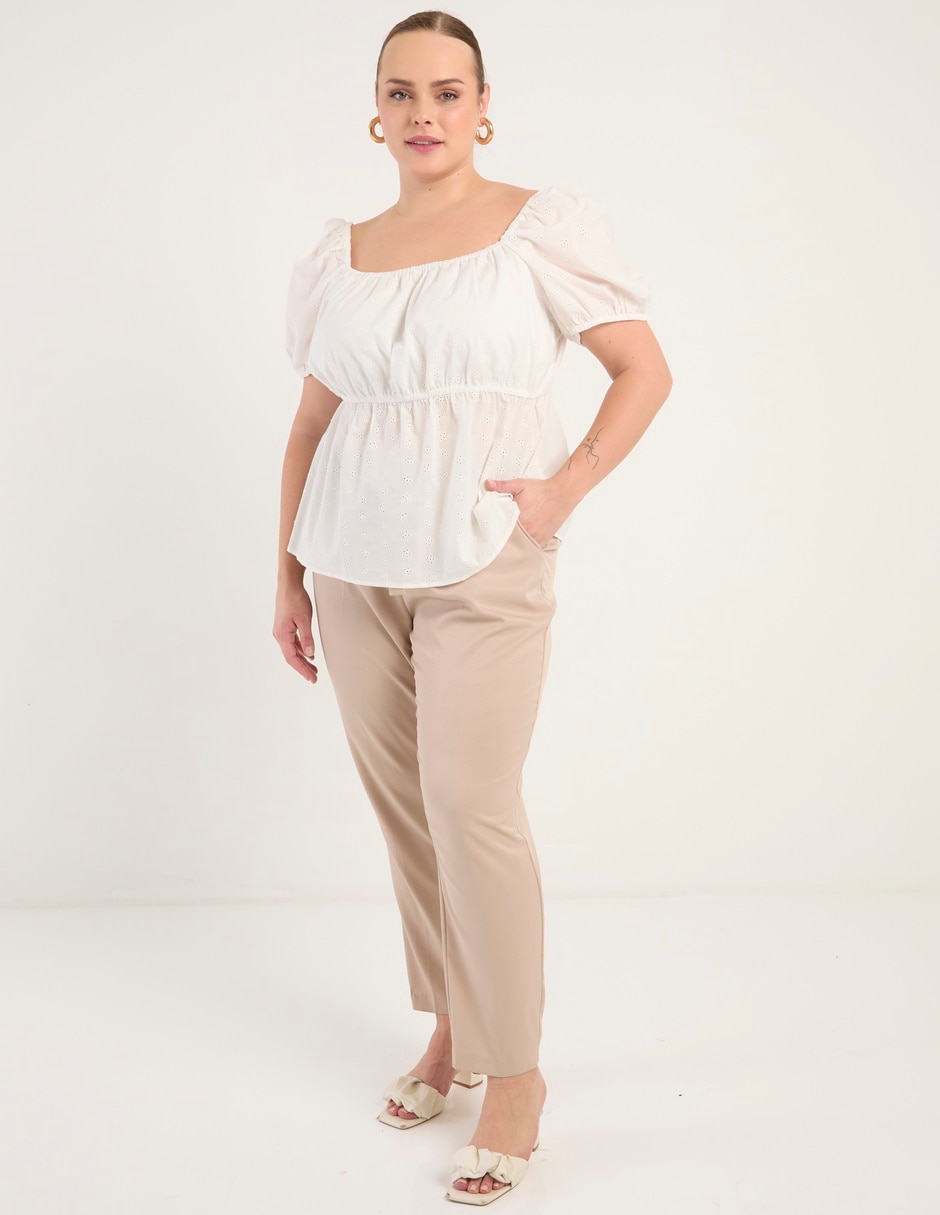 Blusa manga corta para mujer 3
