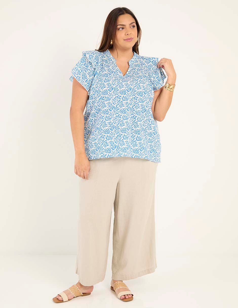 Blusa manga corta para mujer 3