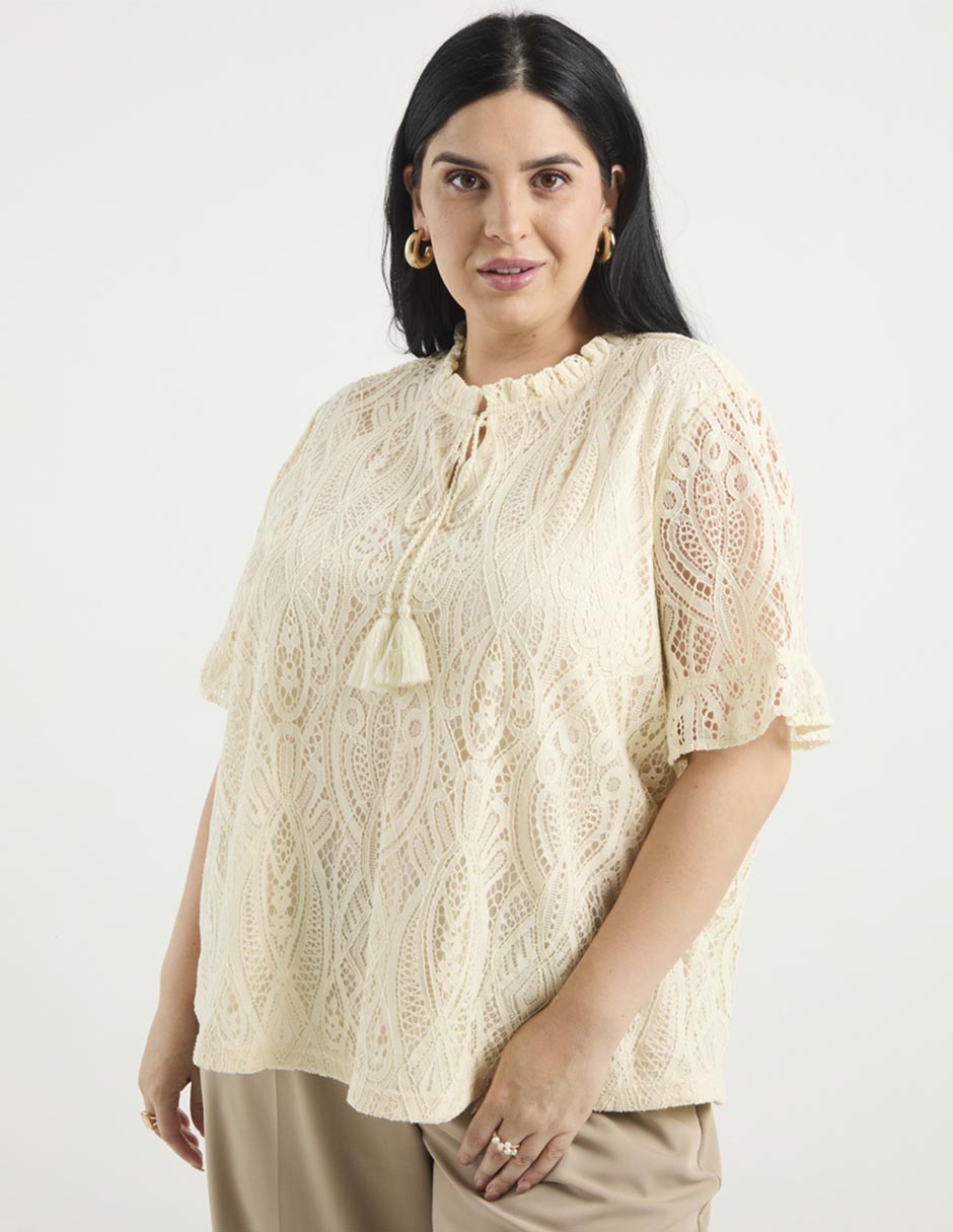 Blusa manga al codo para mujer Blusa manga al codo para mujer