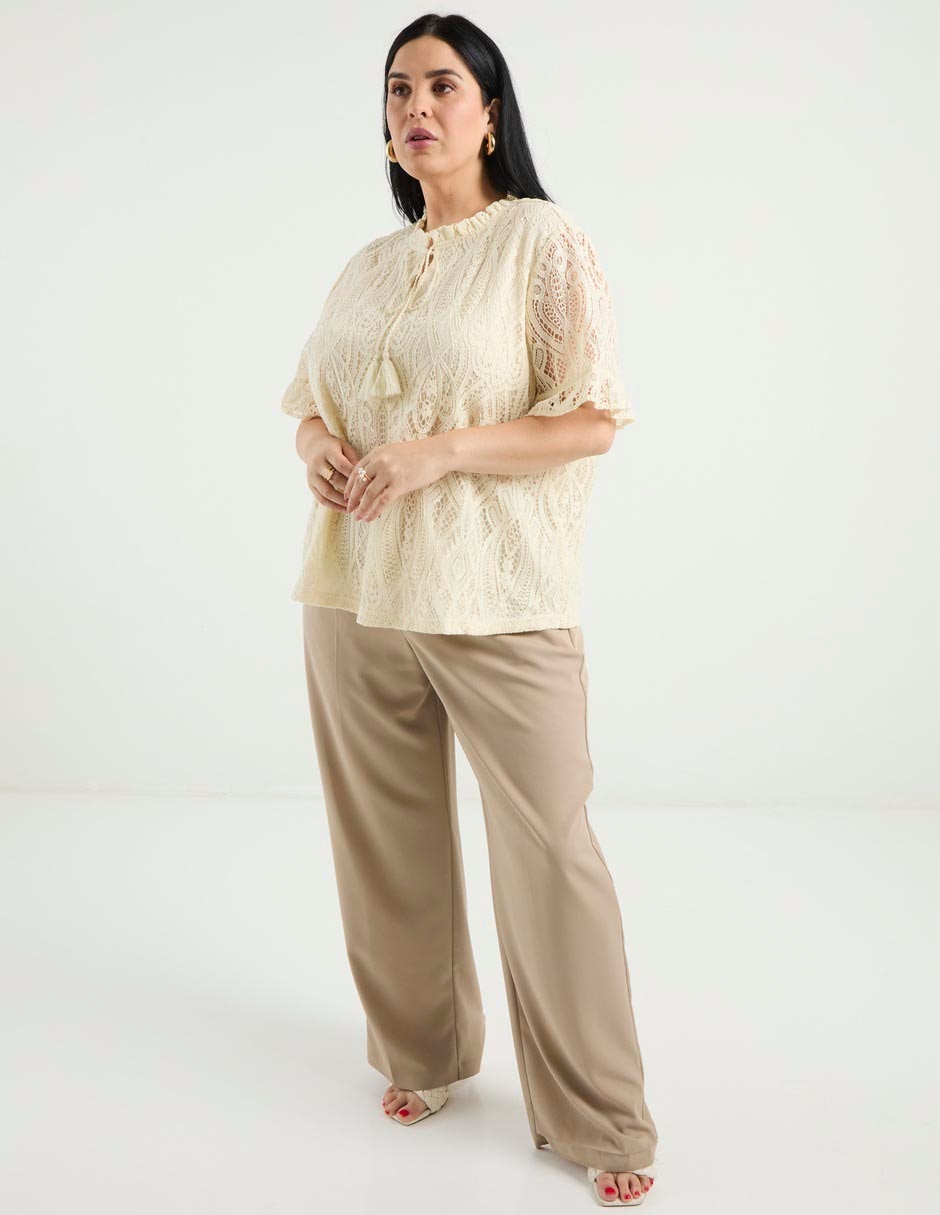 Blusa manga al codo para mujer 3