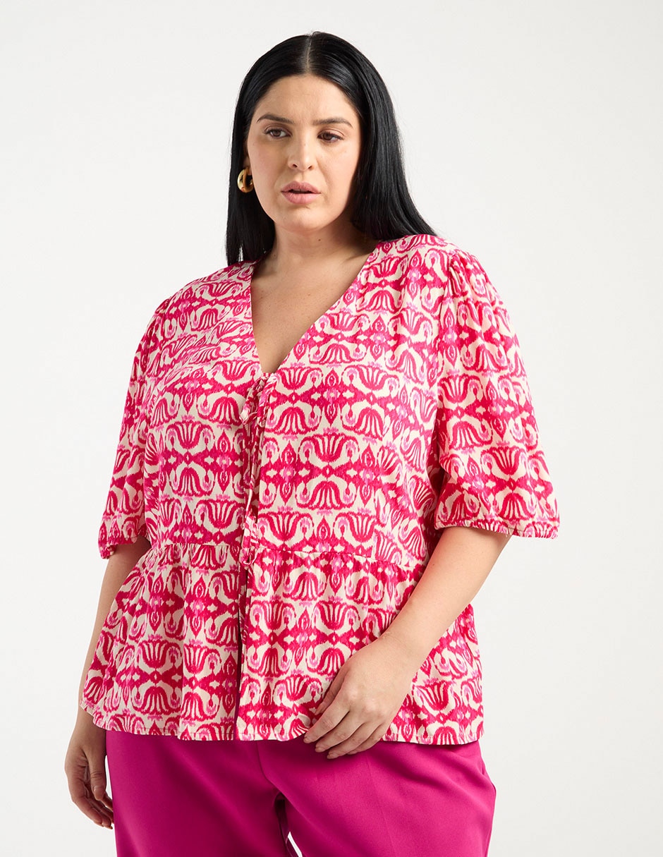 Blusa manga al codo para mujer Blusa manga al codo para mujer