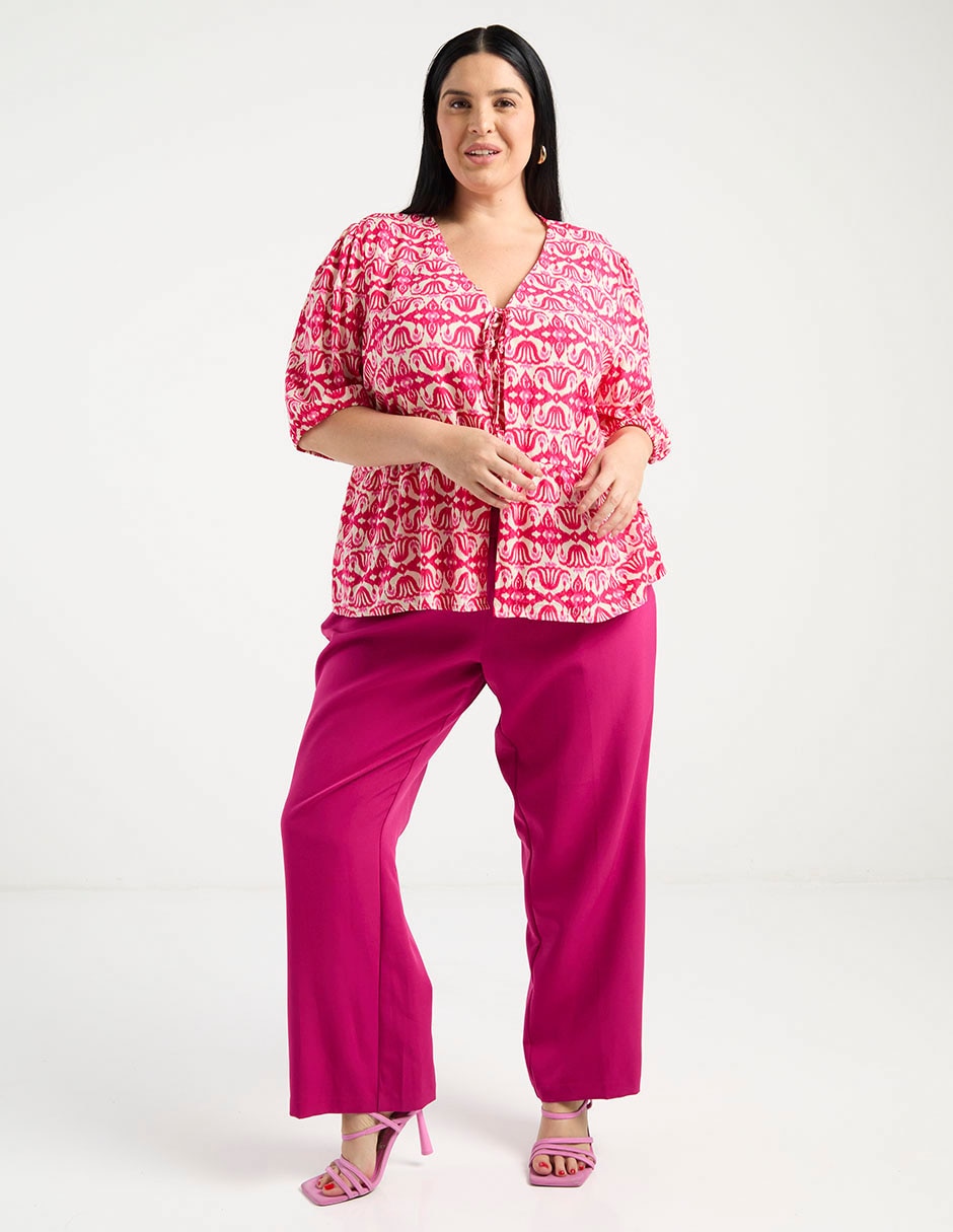 Blusa manga al codo para mujer 3