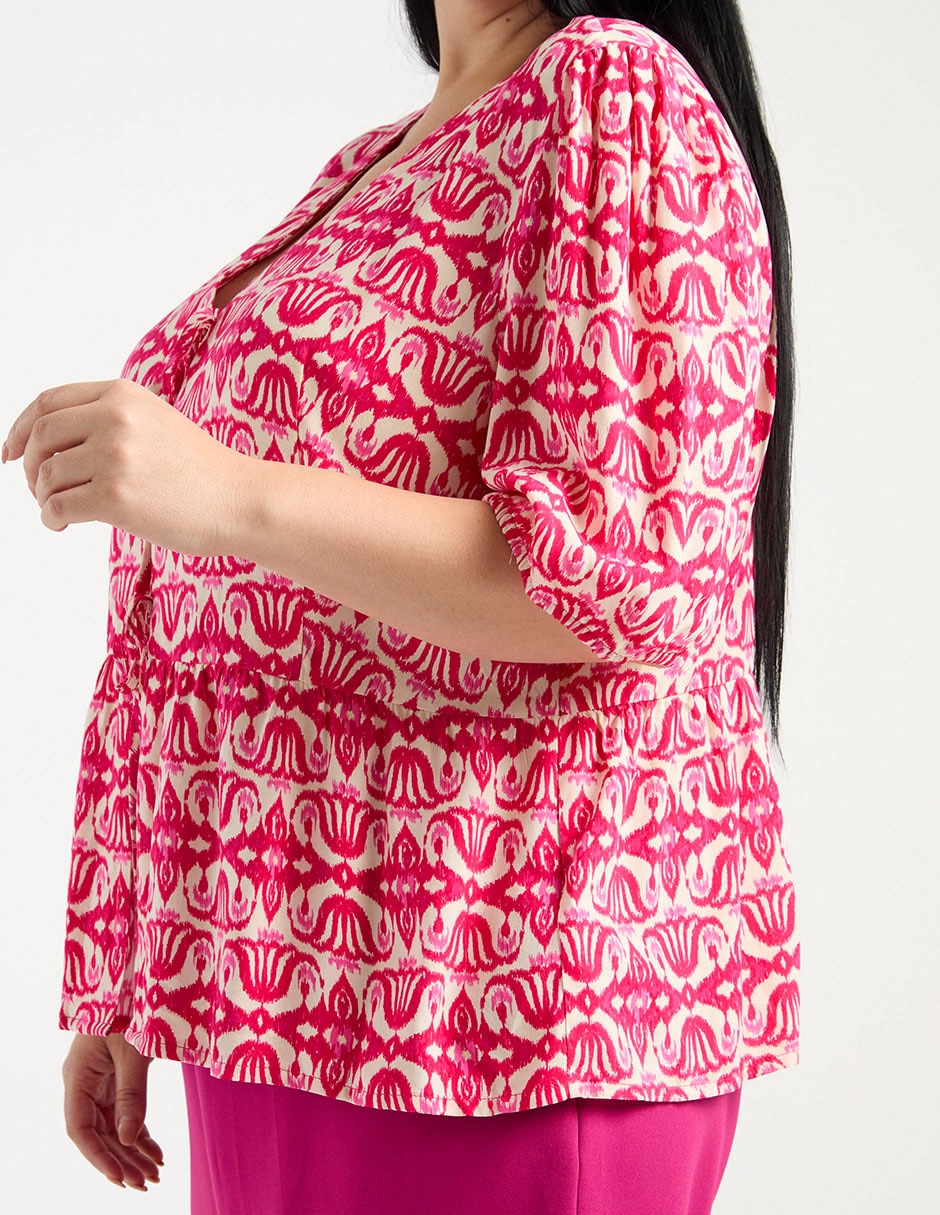 Blusa manga al codo para mujer 5