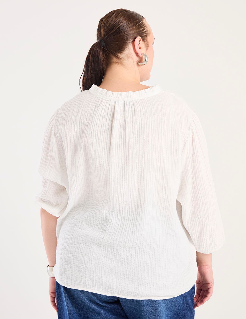 Blusa manga 3/4 para mujer 2