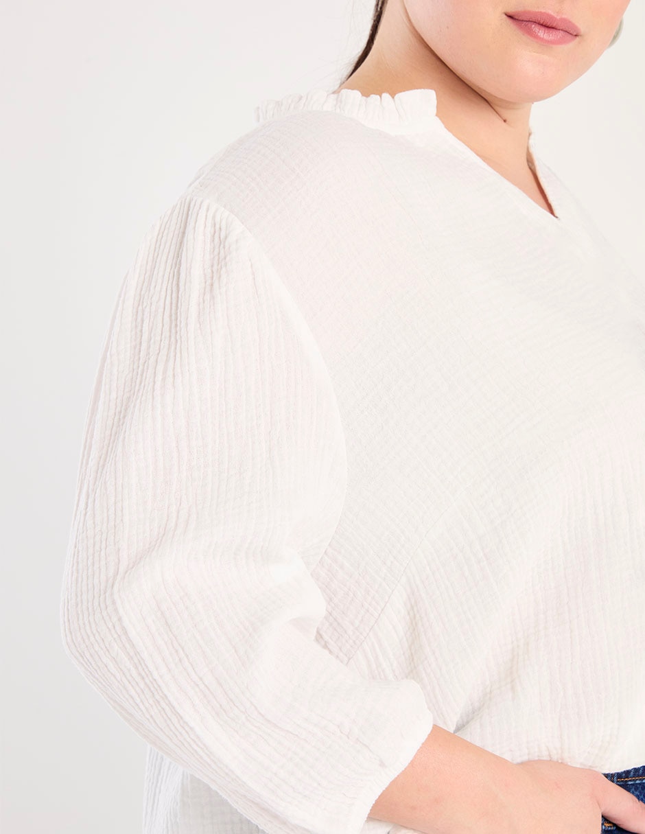 Blusa manga 3/4 para mujer 4