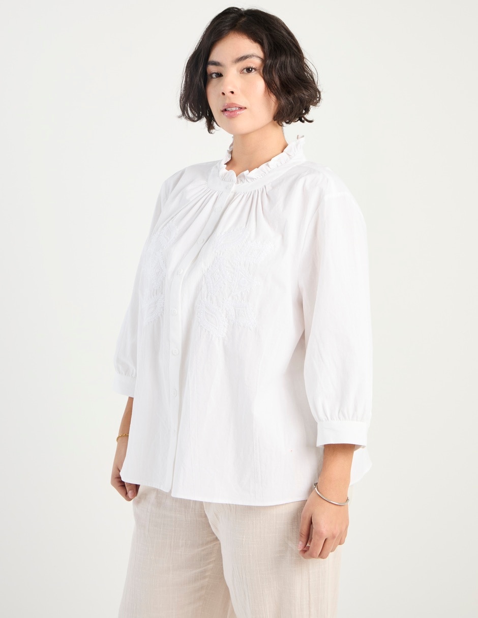 Blusa manga 3/4 para mujer