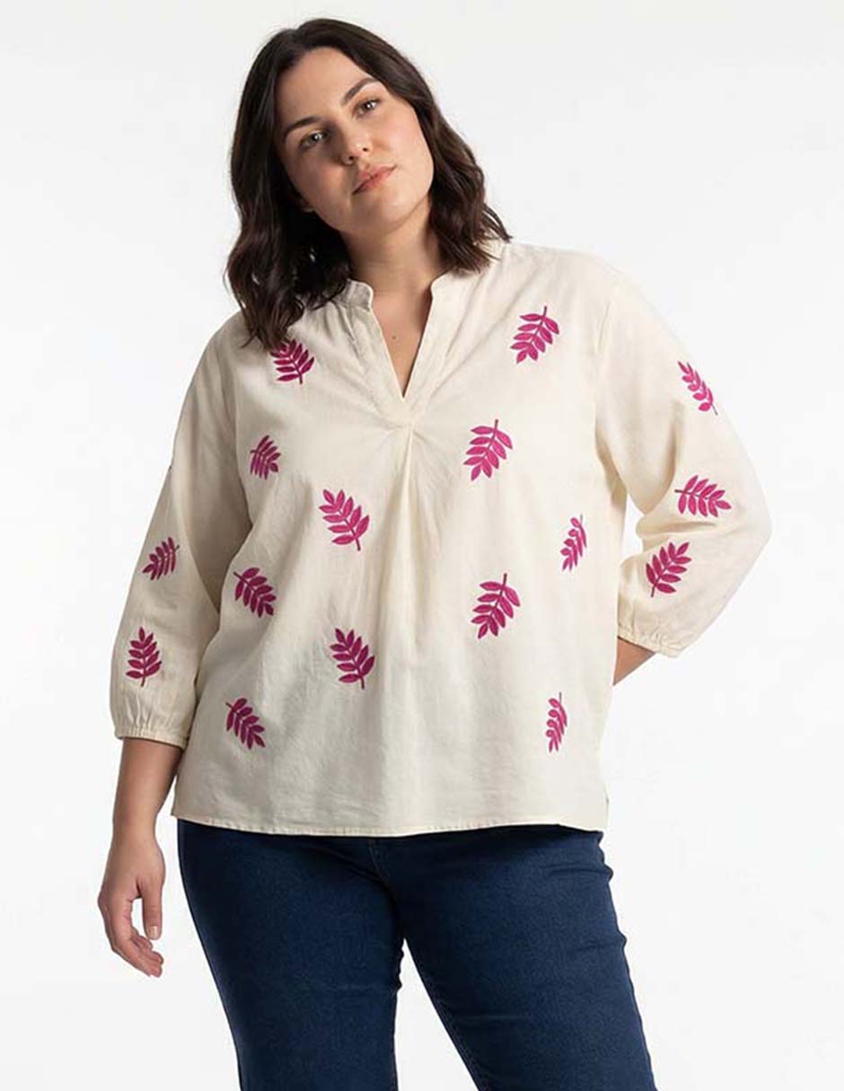 Blusa manga 3/4 para mujer Blusa manga 3/4 para mujer