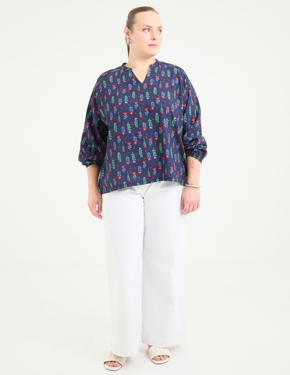 Blusa manga 3/4 para mujer 3
