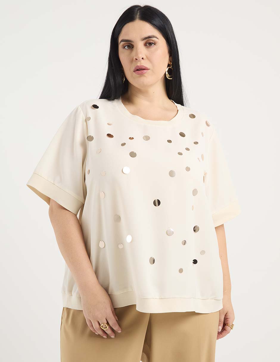 Blusa manga al codo para mujer Blusa manga al codo para mujer