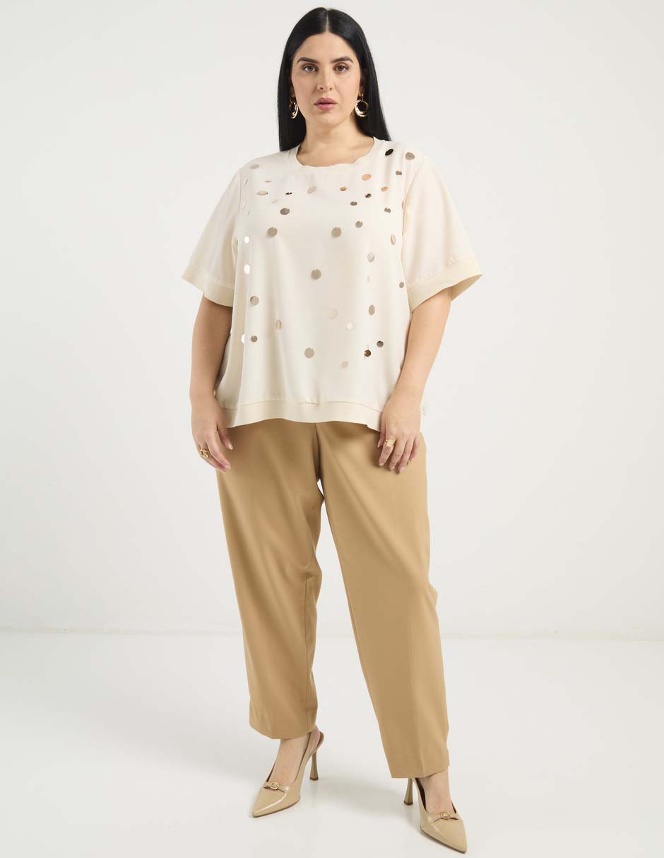 Blusa manga al codo para mujer 2