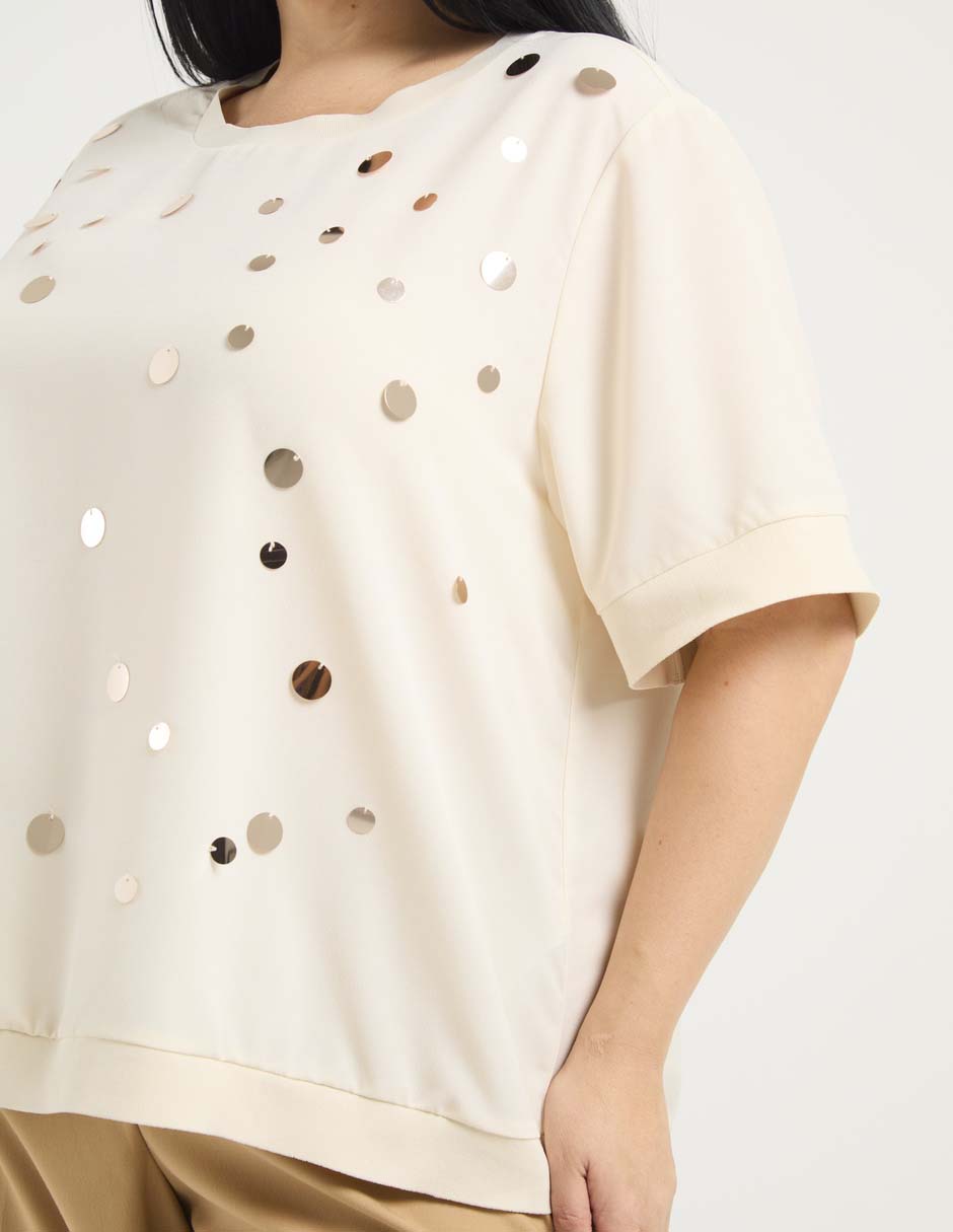 Blusa manga al codo para mujer 5