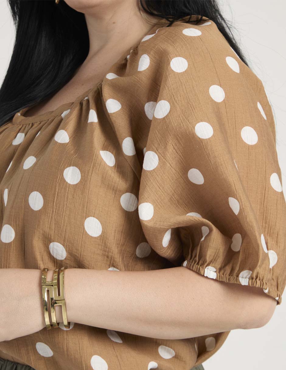 Blusa manga al codo para mujer 4