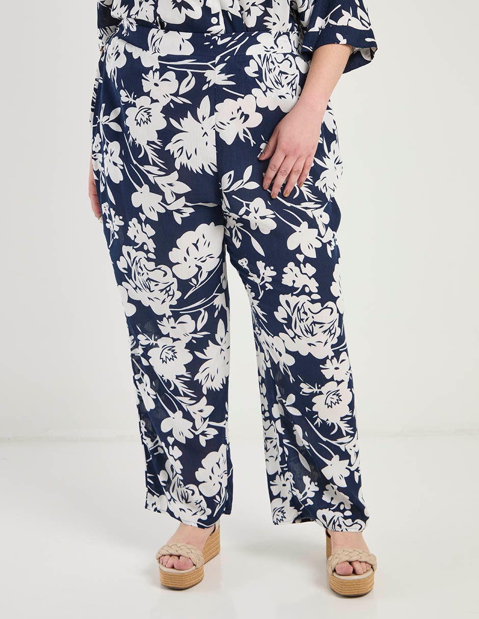 Pantalón relaxed wide leg para mujer Pantalón relaxed wide leg para mujer